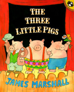 The Three Little Pigs storybook by James Marshall